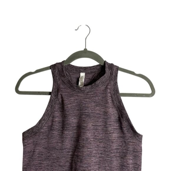 Athleta Women's Heathered Purple Athletic Performance Wear Tank Top - Picture 2 of 5